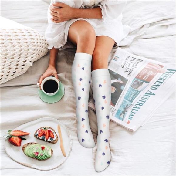 6 Pack Copper Compression Socks for Women and Men Circulation-Best Support - Picture 3 of 8